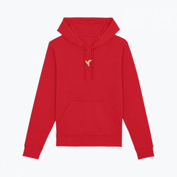 Hoodie small logo red